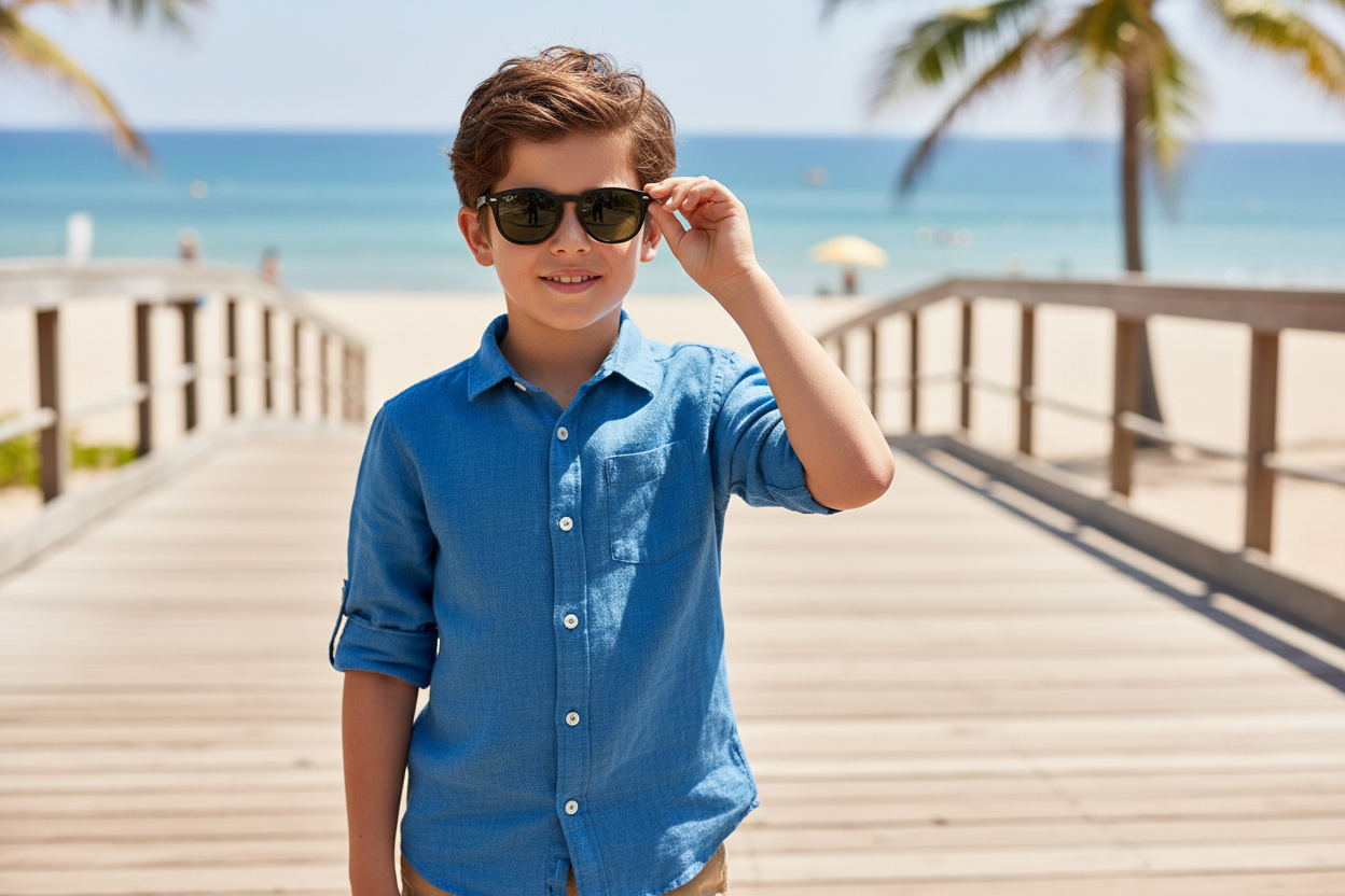 [glasses-front-view] Ray-Ban Kids RJ9070S (100/71)