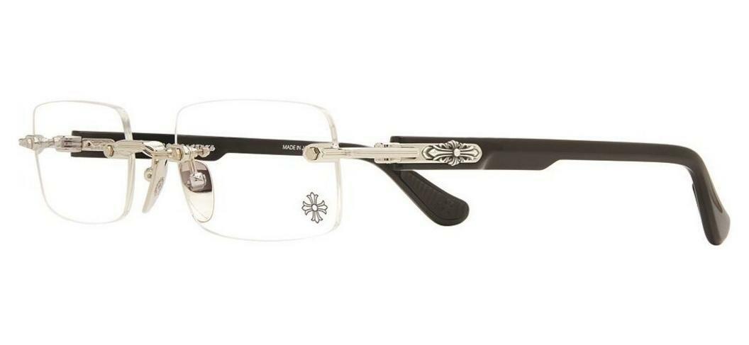 Chrome Hearts Eyewear   DEEP I SS-BK-P Shiny Silver-Black-Plastic