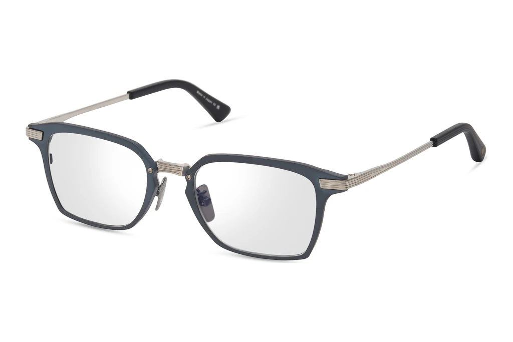DITA   DTX-187 04A MATTE DARK NAVY - BRUSHED SILVER
