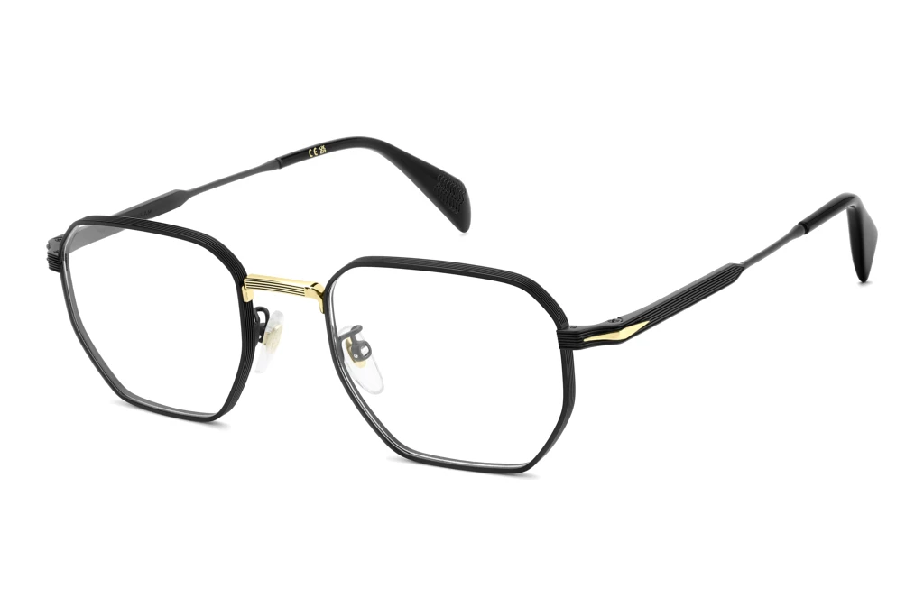 David Beckham   DB 1242 I46 MATTE BLACK GOLD