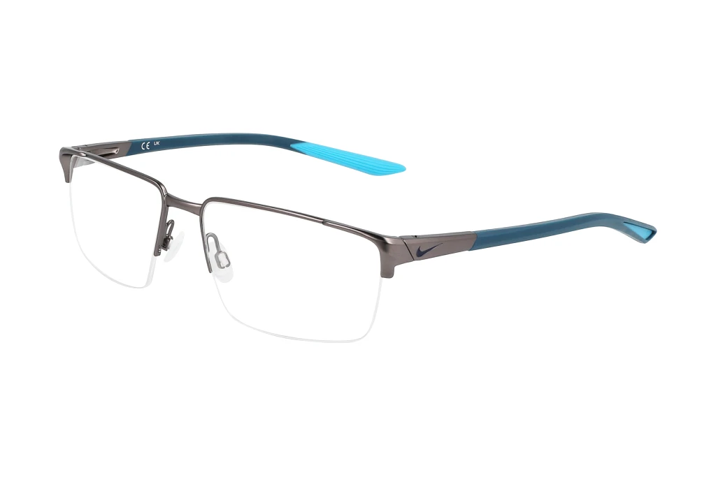 Nike   NIKE 8054 N 074 Satin Gunmetal/Matte Blue