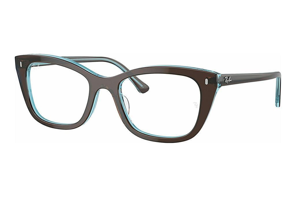Ray-Ban   RX5433 8366 Brown On Transparent Blue