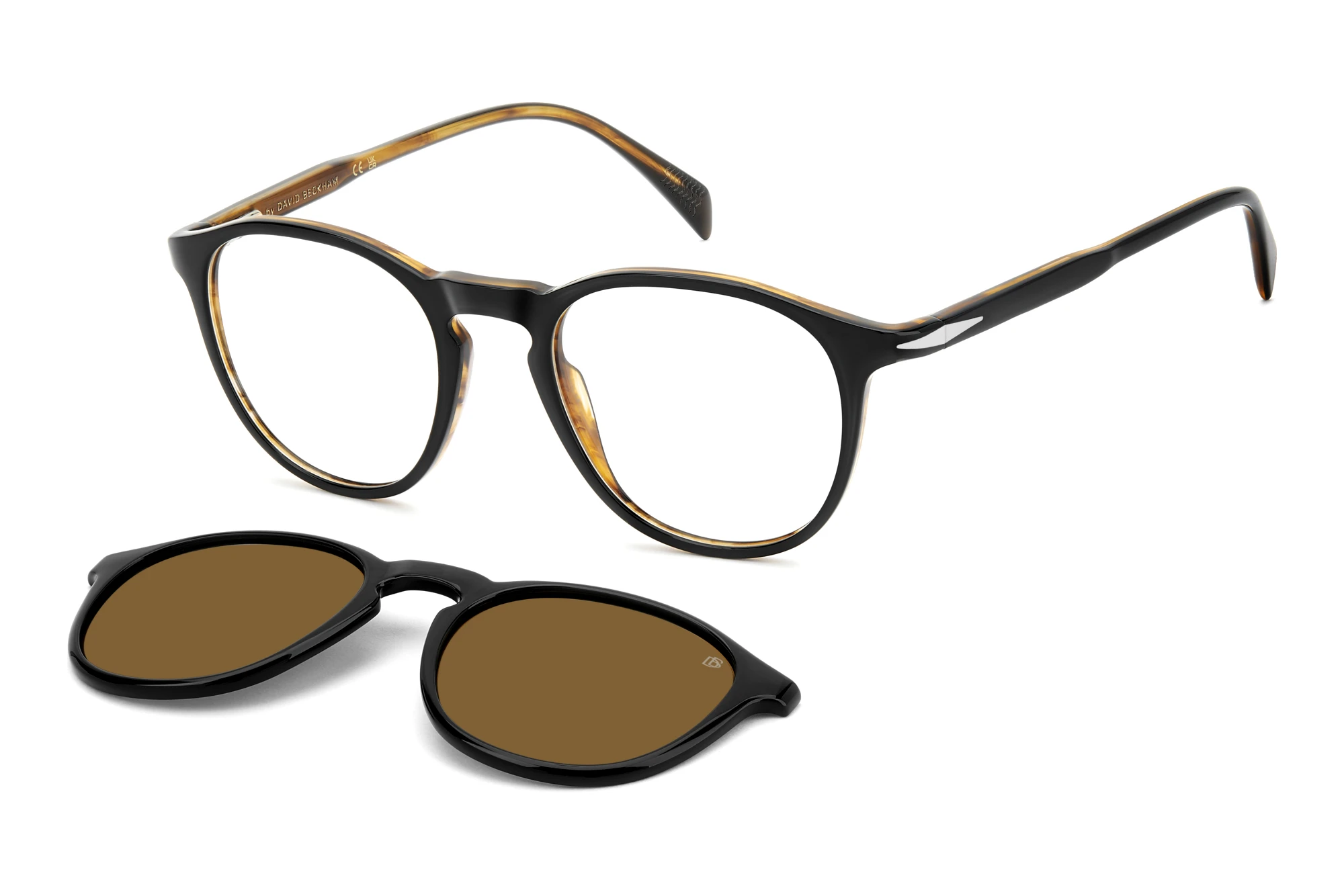 David Beckham   DB 1018/C 05K BLACK STRIPED BROWN