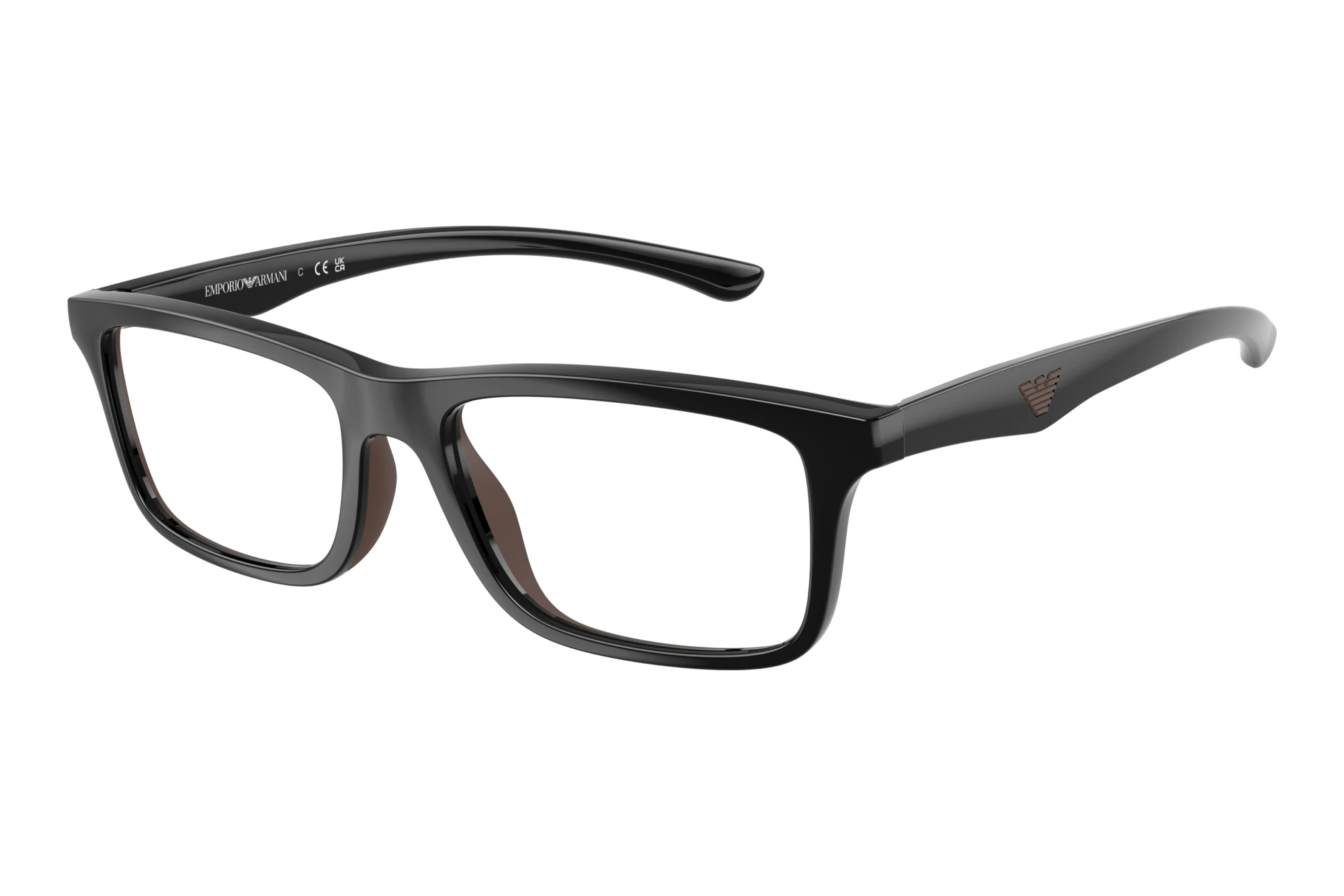 Emporio Armani   EA3285U 5017 Shiny Black/Brown Rubber