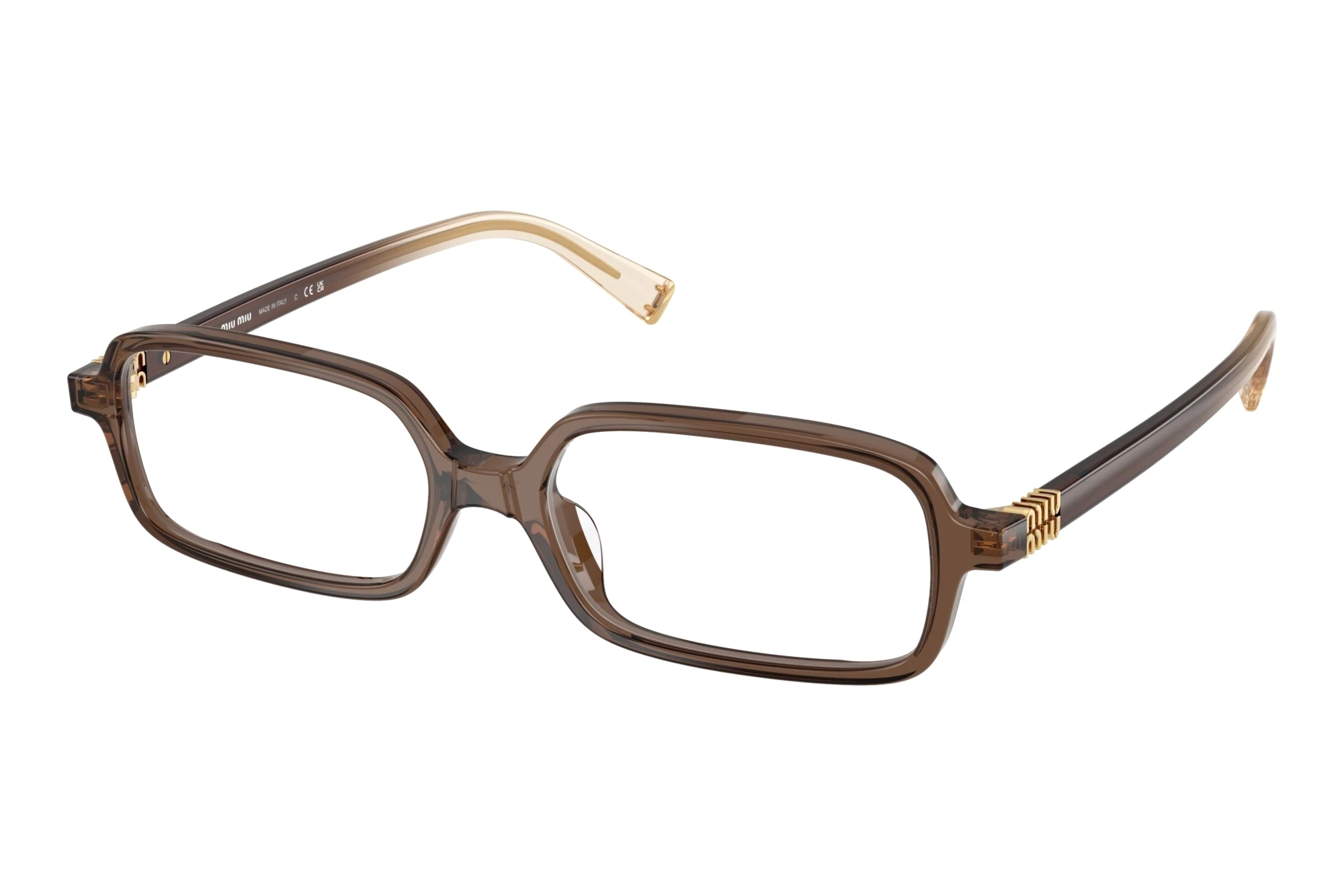 Miu Miu   MU 01YV 23H1O1 Brown Transparent