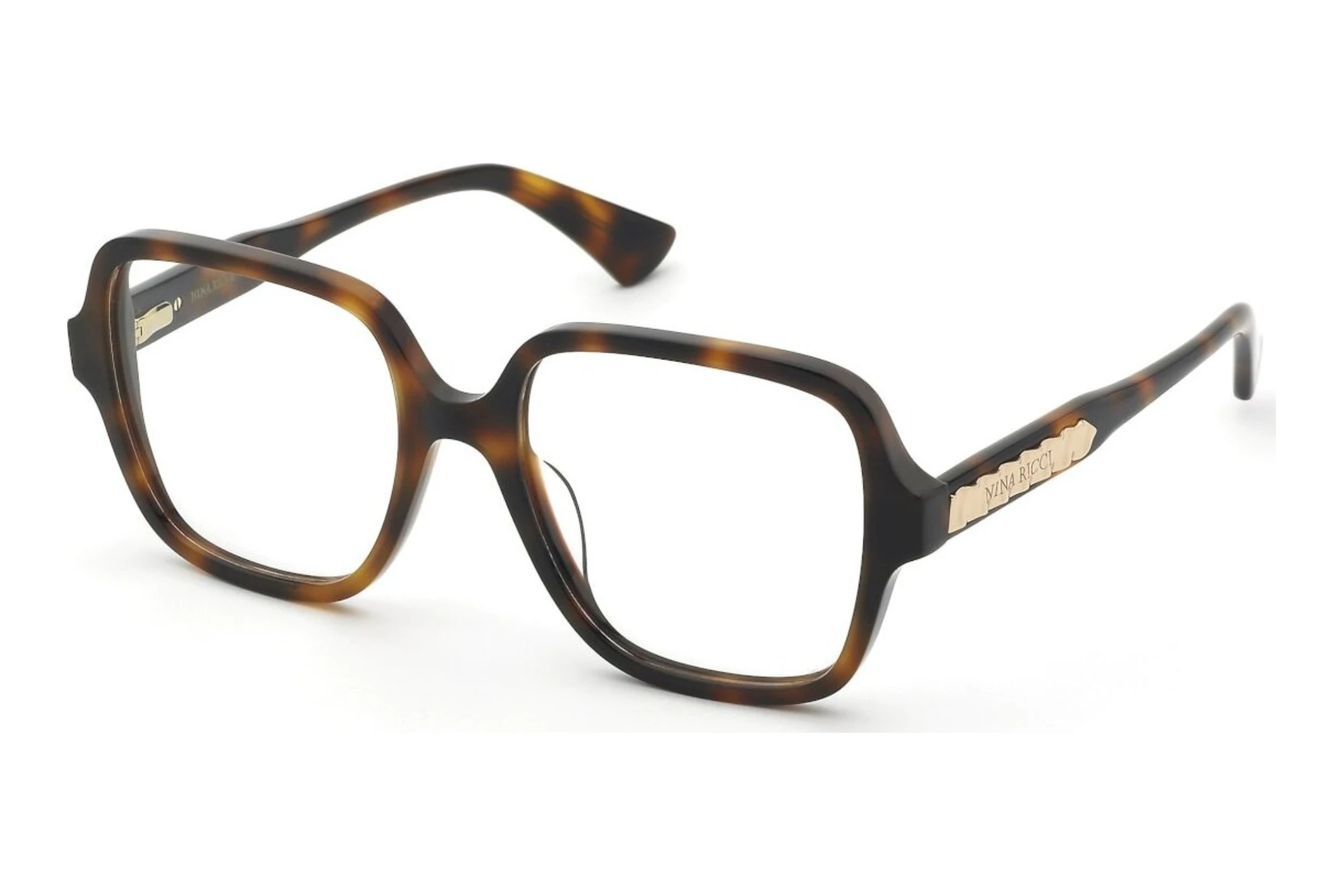 Nina Ricci   VNR446 0752 SHINY DARK HAVANA