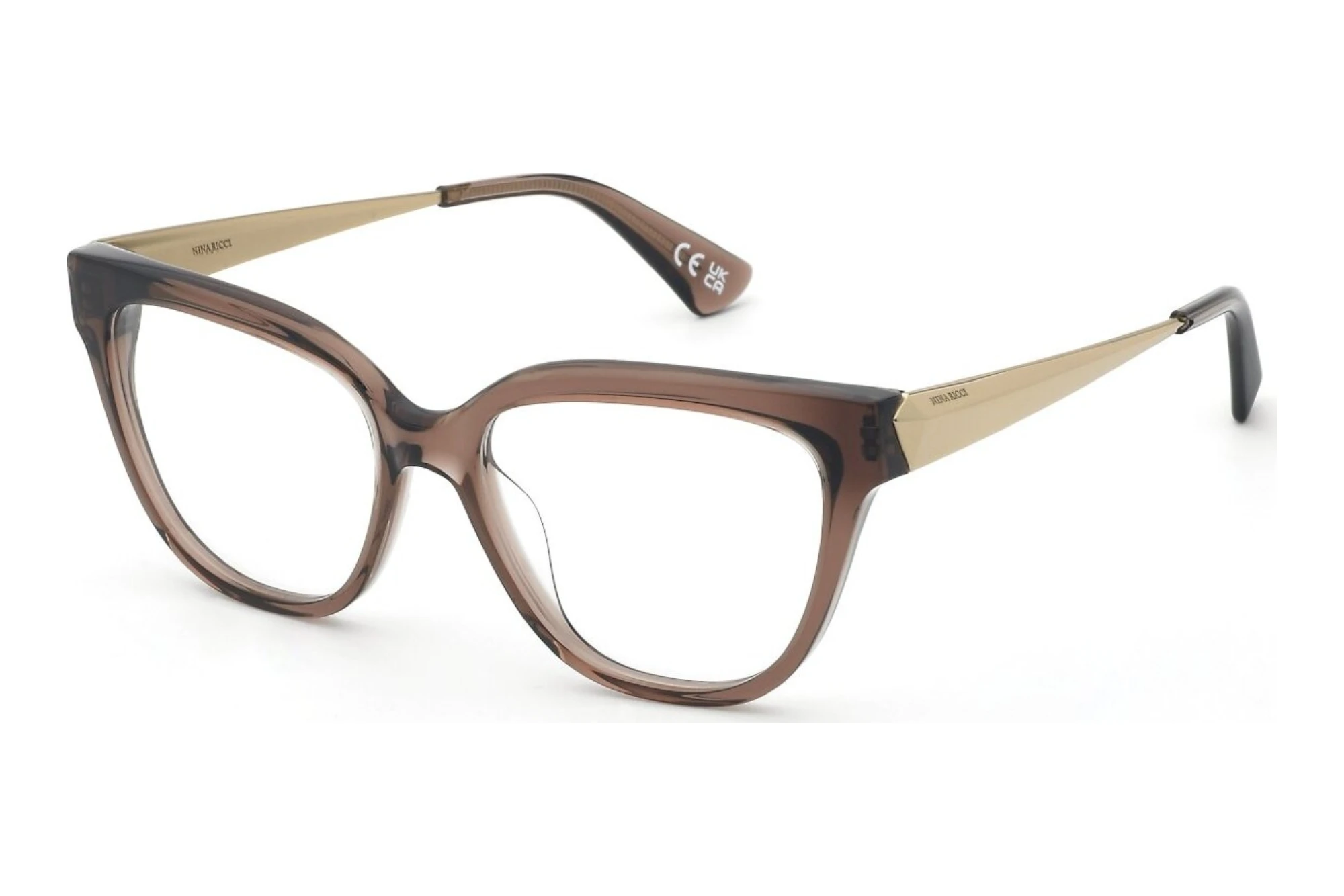 Nina Ricci   VNR477 06A6 SHINY TRANSP. BROWN