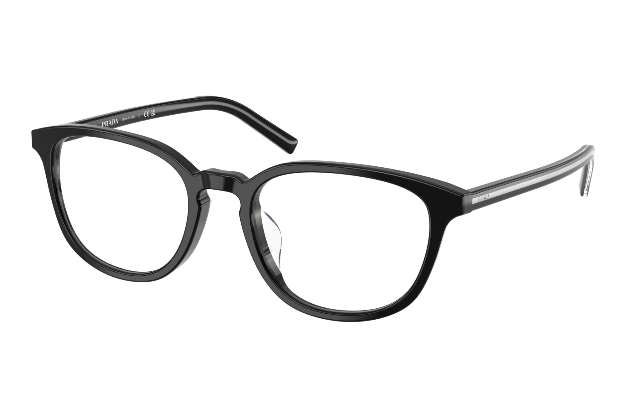 Prada   PR D14VD 29O1O1 Black/basalt Horn