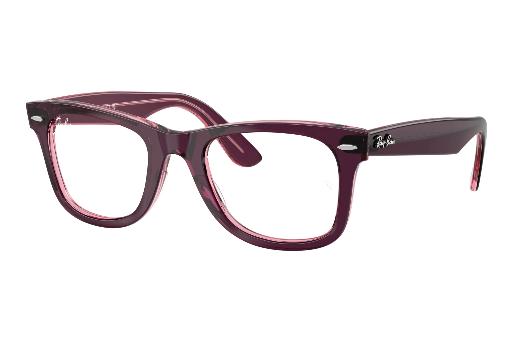 Ray-Ban   RX4340V 8364 Violet On Transparent Pink
