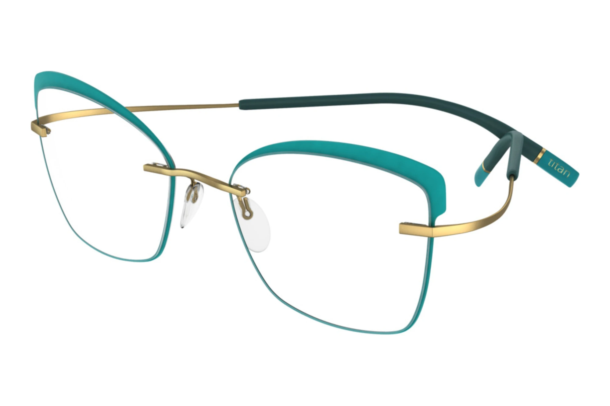 Silhouette   5518-FT 5541 Brass / Light Teal