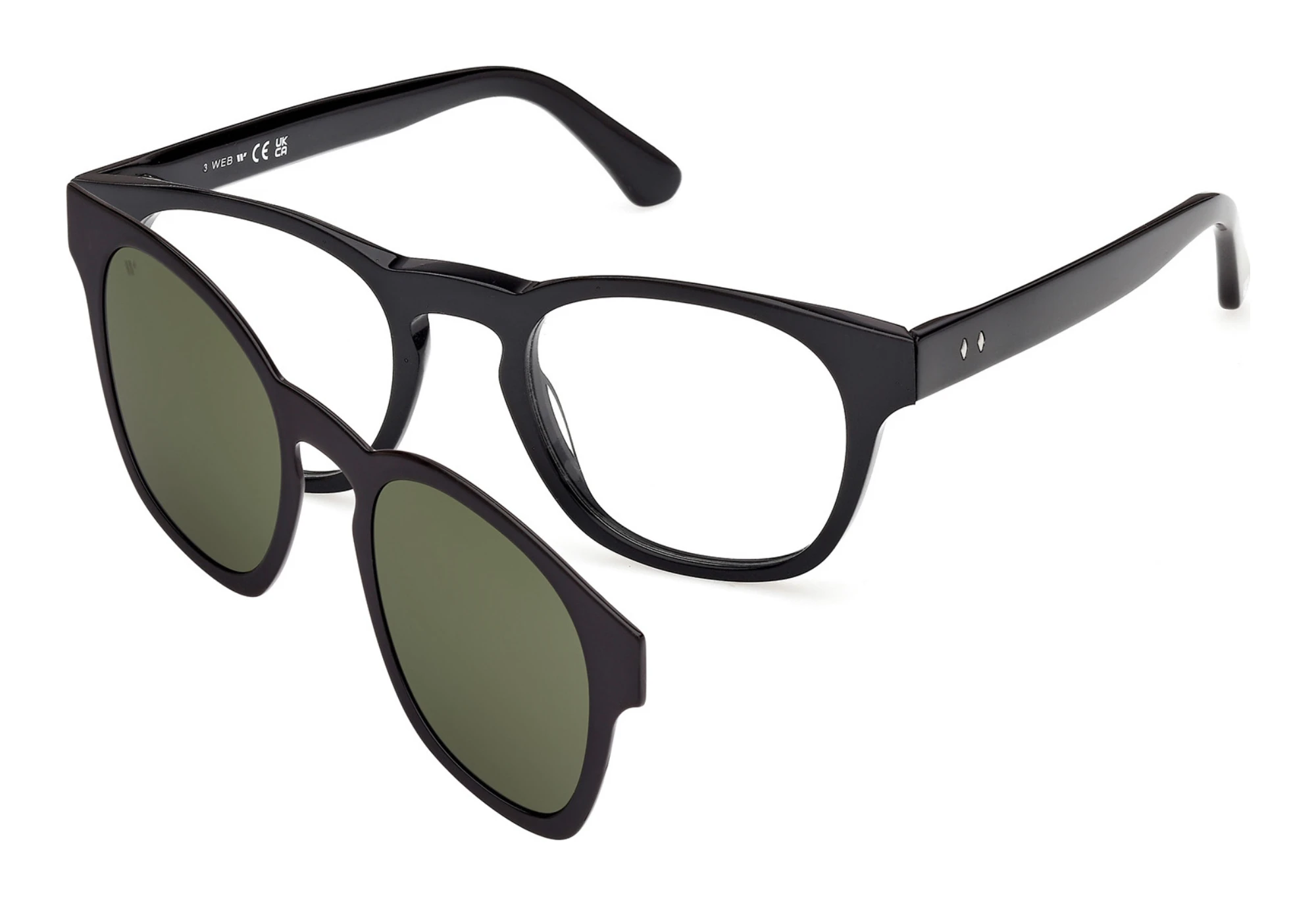 Web Eyewear   WE5468 001 Glänzend Schwarz