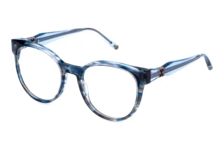 Escada VESF88 0811 SHINY BLUE PATTERN BROWN