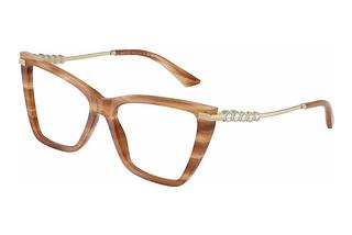 Jimmy Choo JC3020B 5055 Striped Havana Glitter Brown