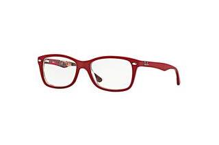 Ray-Ban RX5228 5406 TOP MATTE RED ON TEXT CAMUFLAG