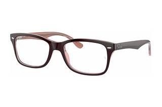 Ray-Ban RX5228 8120 BROWN ON TRASPARENT PINK