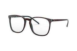 Ray-Ban RX5387 5973 RED HAVANA ON OPAL BLUE