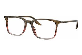 Ray-Ban RX5421 8251 Striped Brown & Red