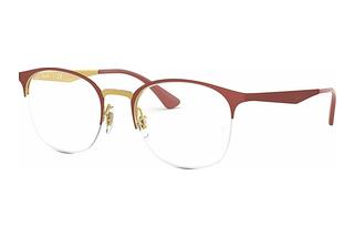 Ray-Ban RX6422 3046 TOP MATTE RED ON SHINY GOLD