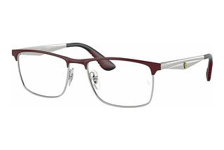 Ray-Ban RX6516M F090 Dark Red On Silver