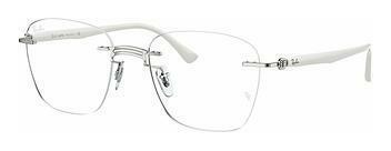 Ray-Ban RX8769 1228 WHITE ON SILVER