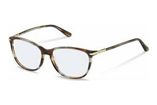 Rodenstock R5328 D000 brown grey structured, gold