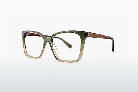 Gafas de diseño Wood Fellas Curve (11042 green/brown)