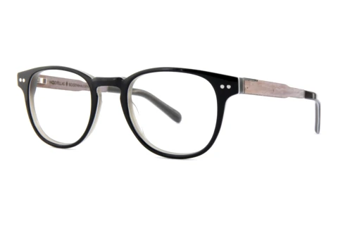 Glasögon Wood Fellas Bogenhausen Premium (10936 chalk oak/black white)