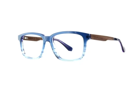 Gafas de diseño Wood Fellas Reflect (11039 walnut/blue)