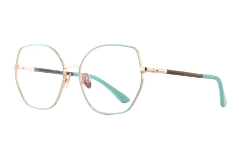 Glasögon Wood Fellas ATLAS (11110 curled/green/rose gold)