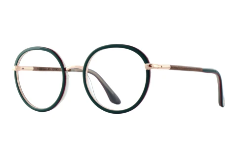 Glasögon Wood Fellas OSTRO (11130 macassar/green/rose gold)