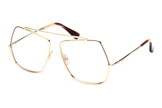 Max Mara MM5118-B 032 Eyeglasses Gold 58mm Square Frame Max Mara MM5118-B Glasses MM5118-B 032 Light Gold - eye-oo.com main image 3