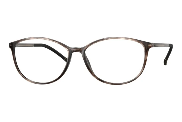 Lunettes De Vue Silhouette SPX 1563 - Monture Beige Braun Ovale En Acétate - Neuf (sans étiquette)