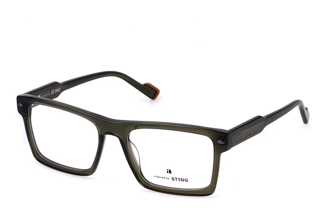 Occhiali Da Vista Sting Uomo Modello VST0315401HF - Montatura Acciaio Grigio (54/16/140)