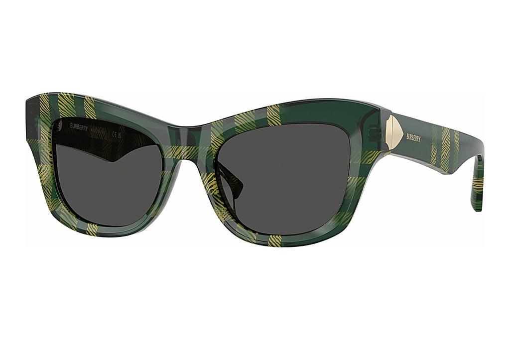 Burberry   BE4442U 412587 Dark GreyCheck Green