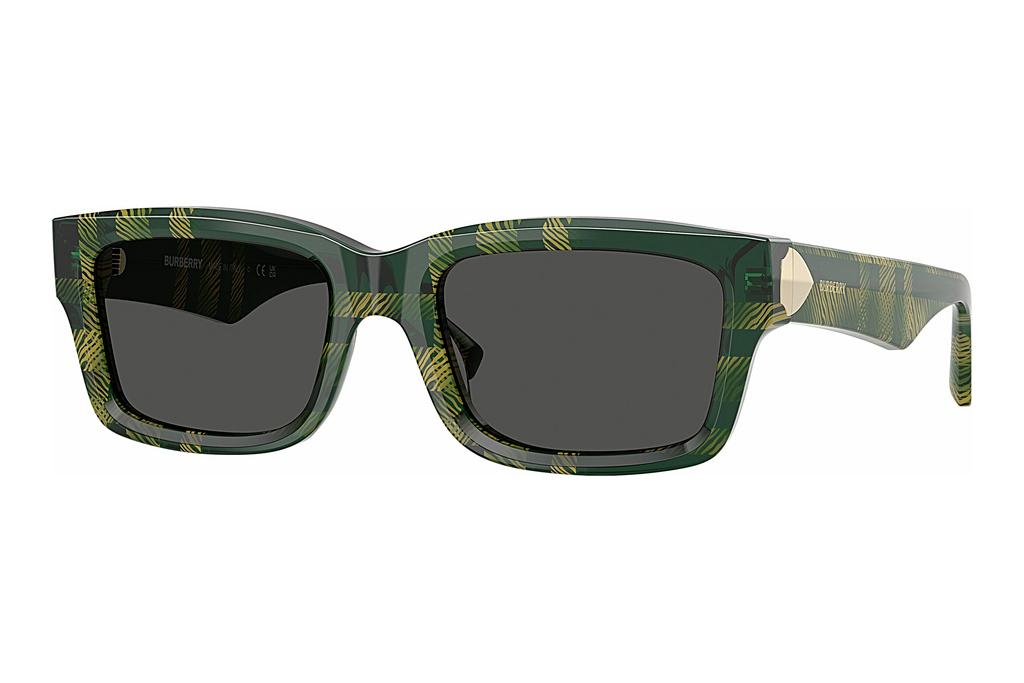 Burberry   BE4443 412587 Dark GreyCheck Green