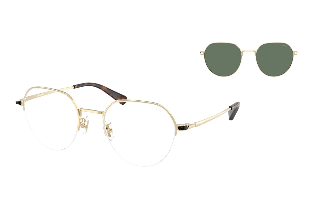 Coach   HC7179 90053H Green SolidShiny Light Gold