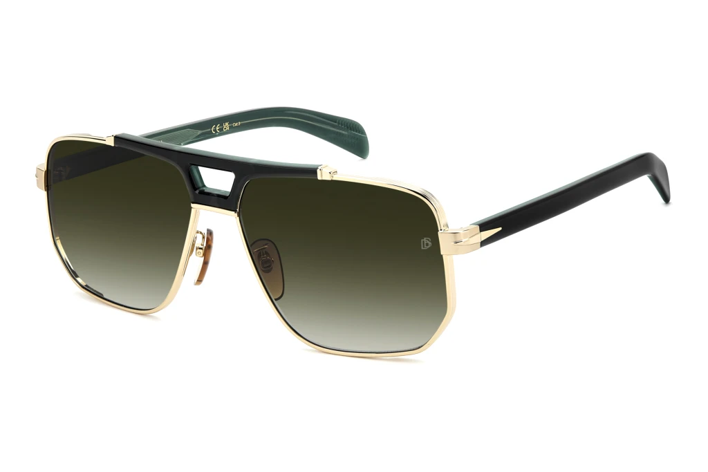 David Beckham   DB 7157/S PEF/9K GREEN SHADEDGOLD GREEN