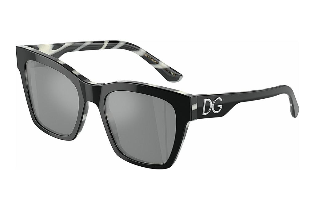 Dolce & Gabbana   DG4384 33726G Grey Mirror BlackBlack On Zebra