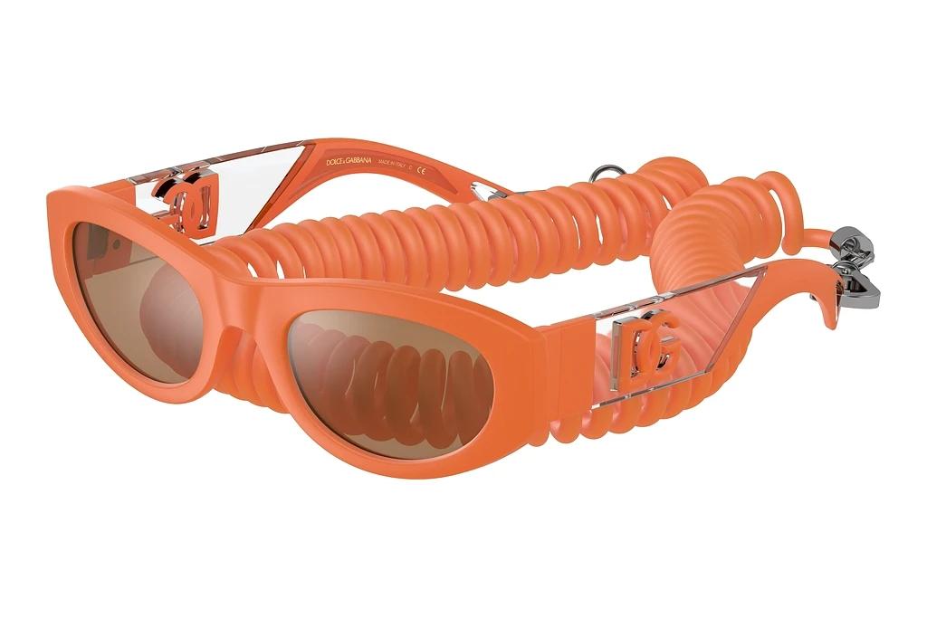 Dolce & Gabbana   DG6174 33386Q Brown Orange MetallicOrange Rubber