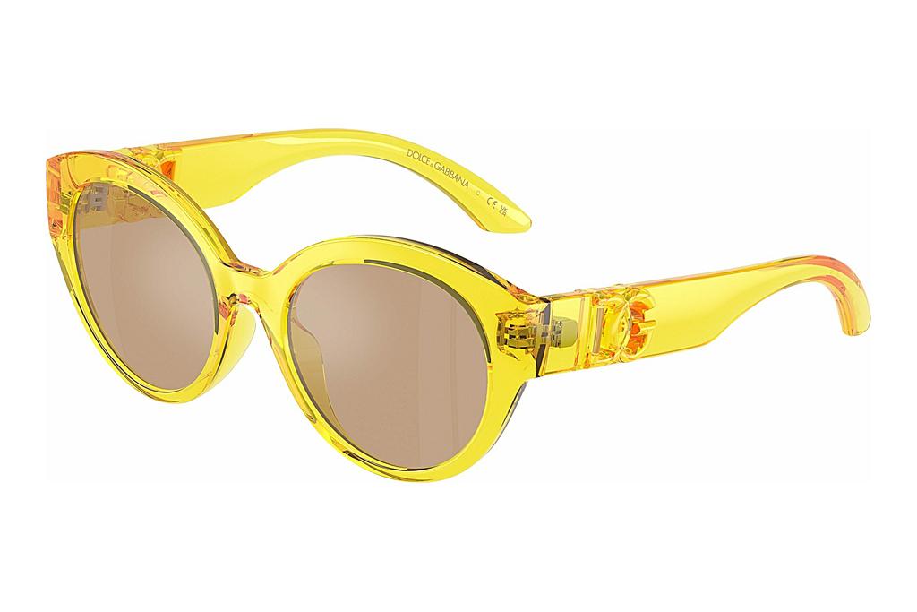 Dolce & Gabbana   DX6010 333474 Light Orange Mirror SilverTransparent Yellow