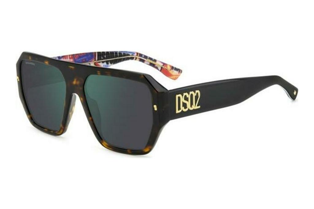 Dsquared2   D2 0128/S 2VM/MT GREEN MIRRORHAVANNA