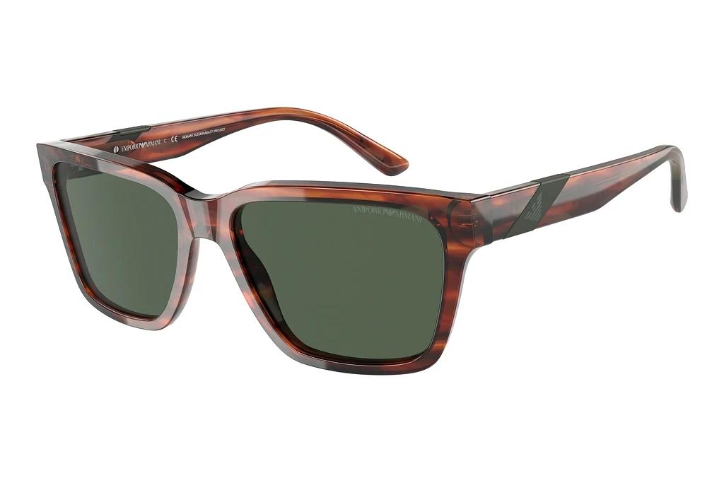 Emporio Armani   EA4177 502371 Dark GreenShiny Striped Brown