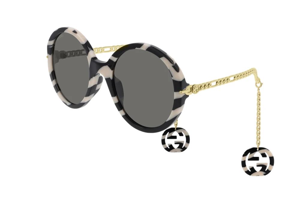 Gucci   GG0726S 003 GREYblack-gold-grey
