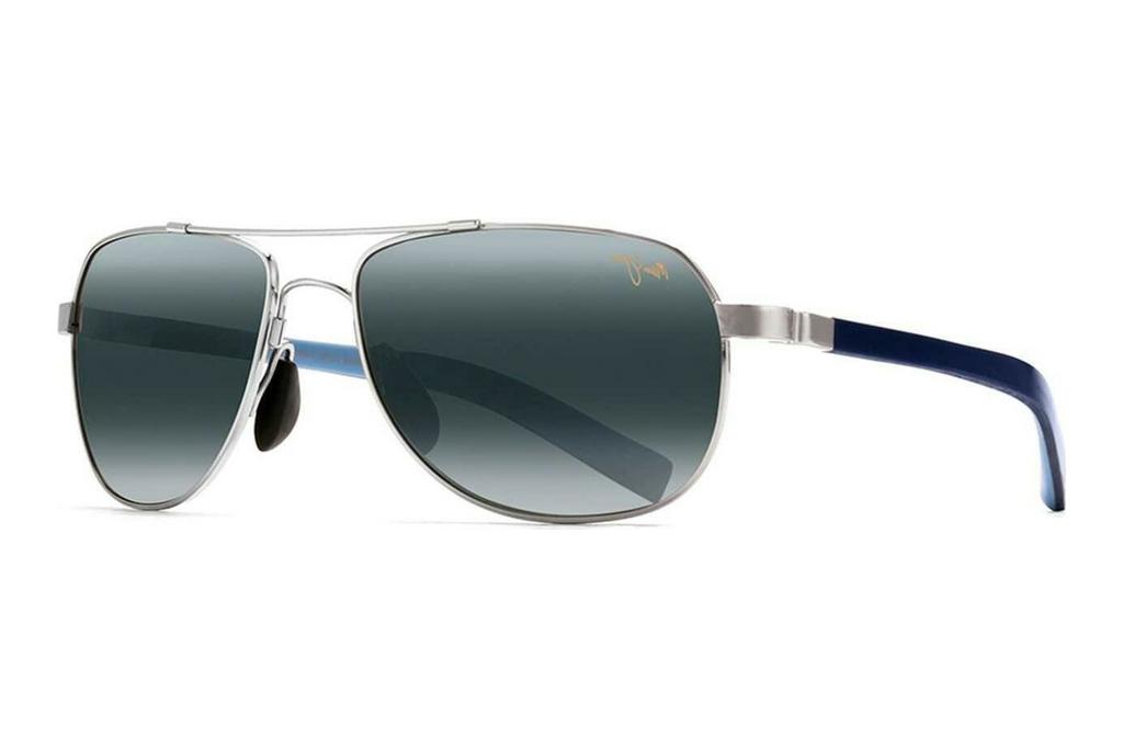 Maui Jim   Guardrails 327-17 Neutral GreySilver with Blue and Light Blu