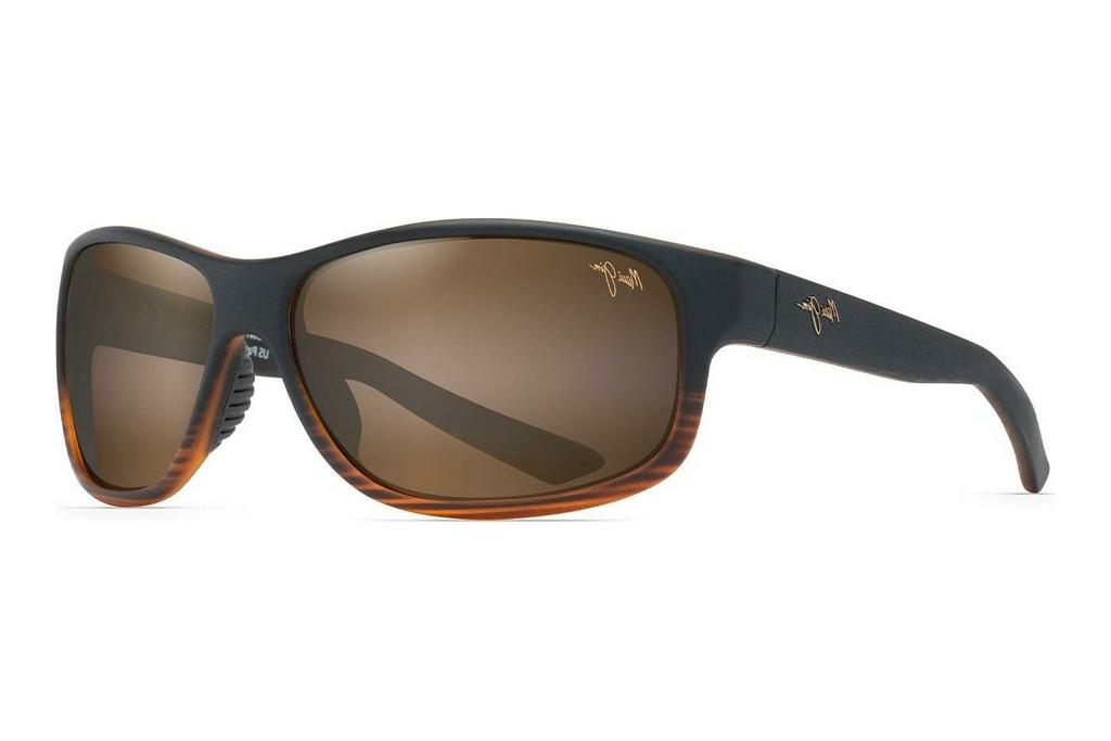 Maui Jim   Kaiwi Channel H840-25C HCL® BronzeDark Brown Stripe