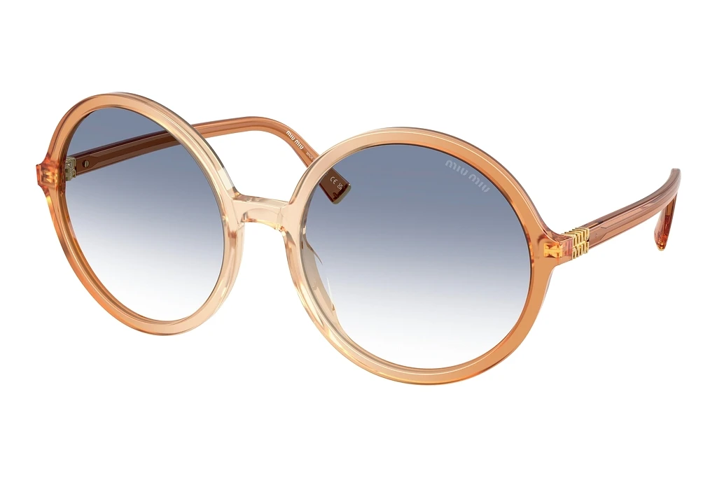 Miu Miu   MU B02S 26G80O Clear Gradient Light BlueBrown Gradient Brandy