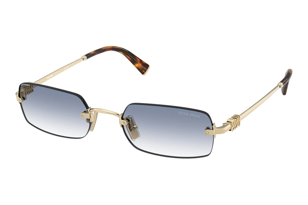 Miu Miu   MU B50S ZVN80O Clear Gradient Light BluePale Gold