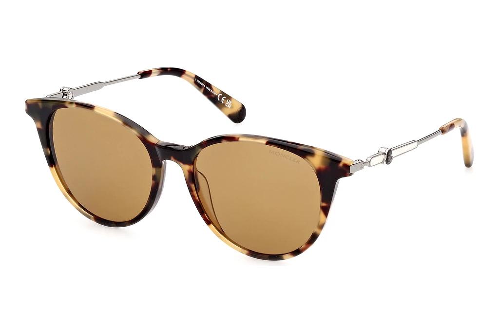Moncler   ML0226 55N 55N - havanna bunt / grün
