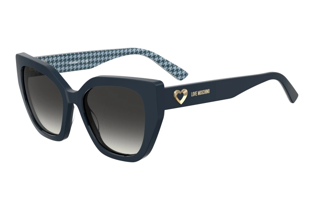 Moschino   MOL098/S S6F/9O DARK GREY SHADEDBLUE PATTERN