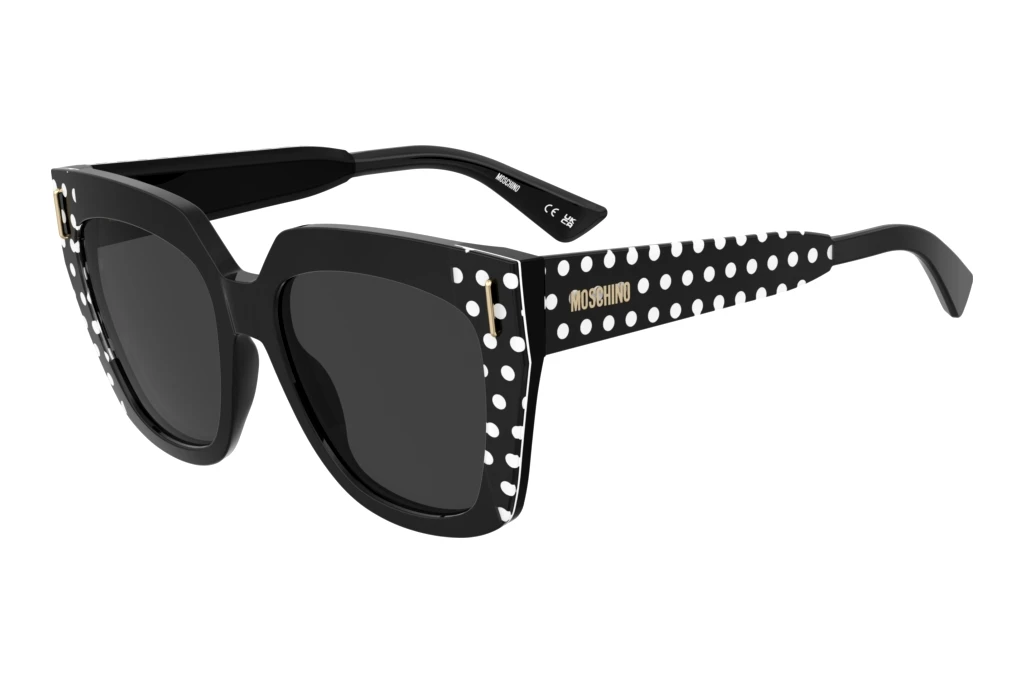 Moschino   MOS207/S 7RM/IR GREYPATTERN BLACK